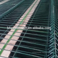 Green solid metal fence panel 2D panel fence 3D welded wire mesh panel